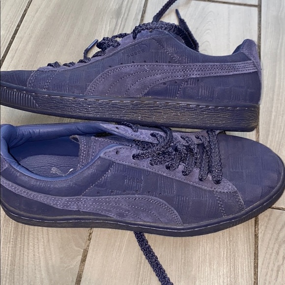 Puma x Solange navy suede patterned sneakers - Picture 6 of 9